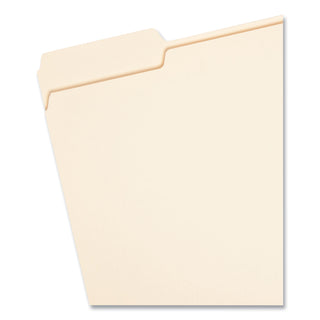 Manila File Folders, 1/3-Cut Tabs: Left Position, Letter Size, 0.75" Expansion, Manila, 100/Box