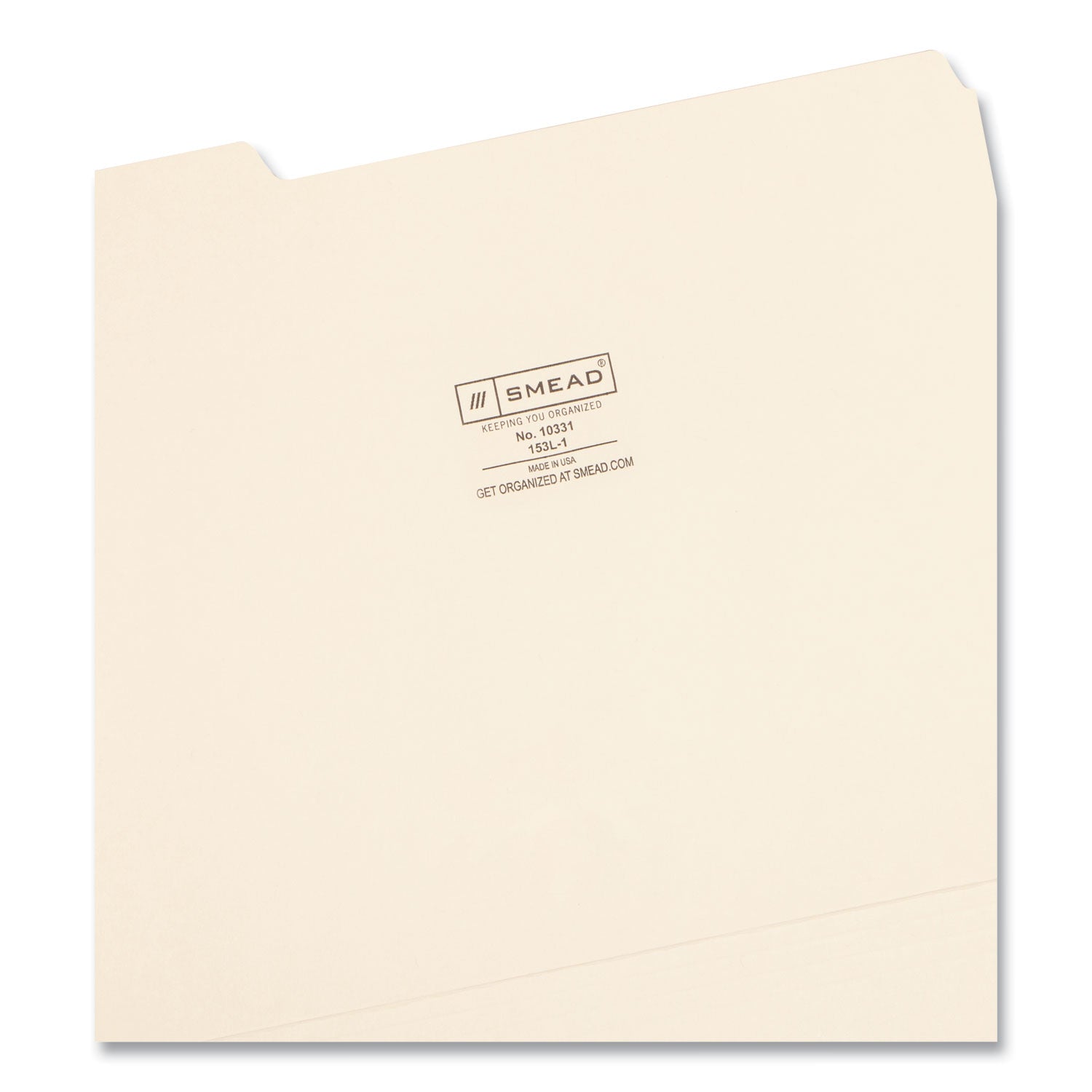 Manila File Folders, 1/3-Cut Tabs: Left Position, Letter Size, 0.75" Expansion, Manila, 100/Box - 