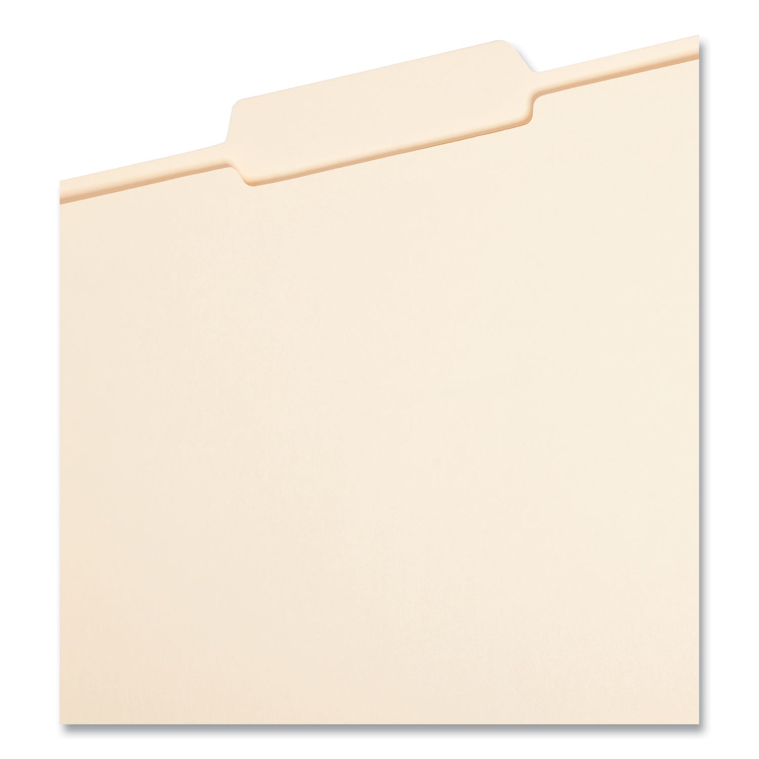 Reinforced Tab Manila File Folders, 1/3-Cut Tabs: Center Position, Letter Size, 0.75" Expansion, 11-pt Manila, 100/Box - 