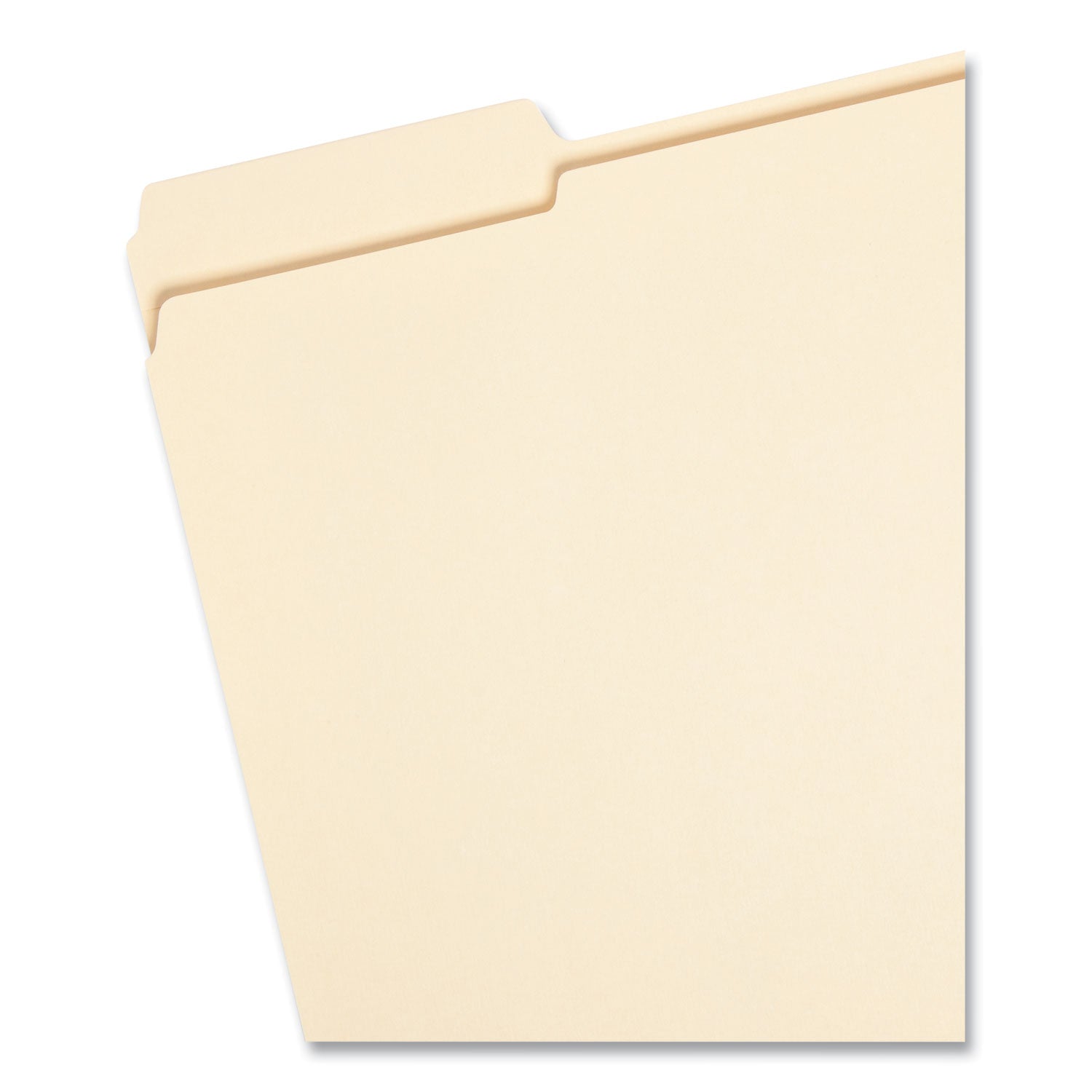 100% Recycled Reinforced Top Tab File Folders, 1/3-Cut Tabs: Assorted, Letter Size, 0.75" Expansion, Manila, 100/Box - 