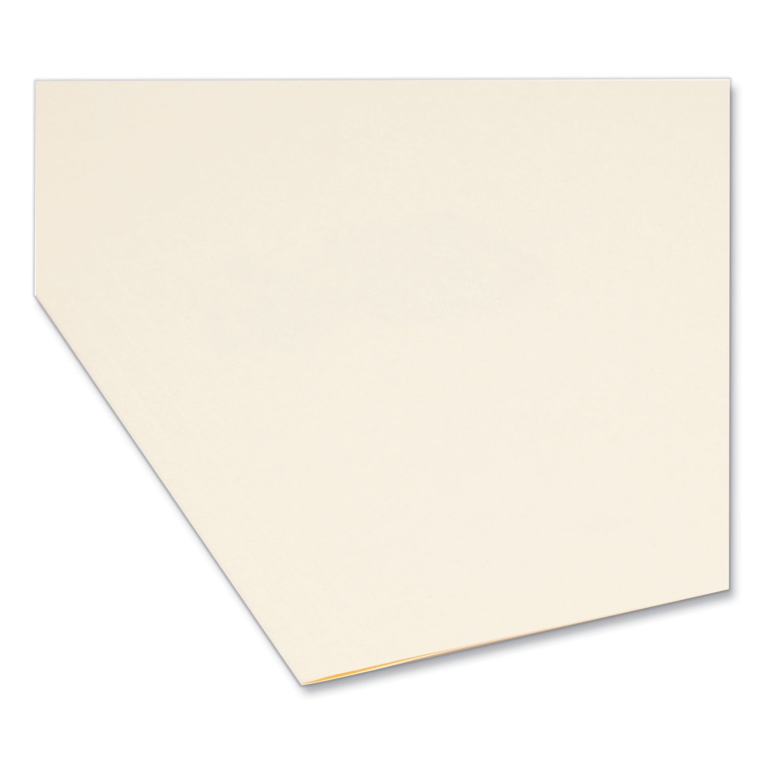 Reinforced Guide Height File Folders, 2/5-Cut Tabs: Right Position, Letter Size, 0.75" Expansion, Manila, 100/Box - 