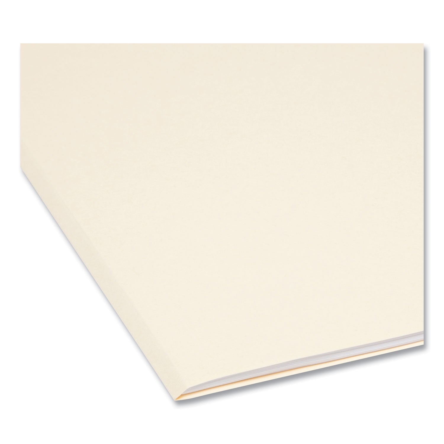 Reinforced Guide Height File Folders, 2/5-Cut Tabs: Right Position, Letter Size, 0.75" Expansion, Manila, 100/Box - 