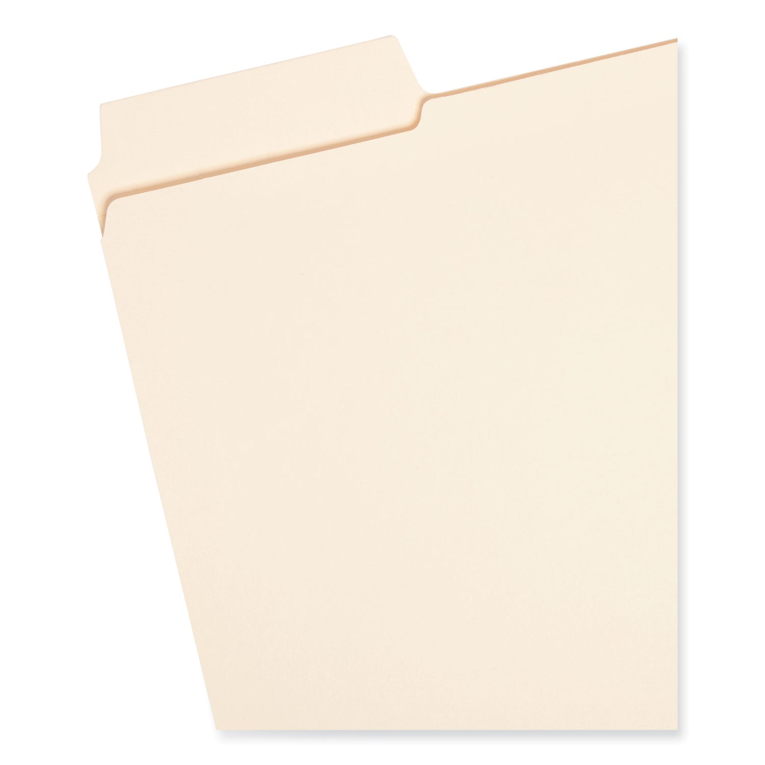 SuperTab Reinforced Guide Height Top Tab Folders, 1/3-Cut Tabs: Assorted, Letter Size, 0.75" Expansion, Manila, 100/Box - 