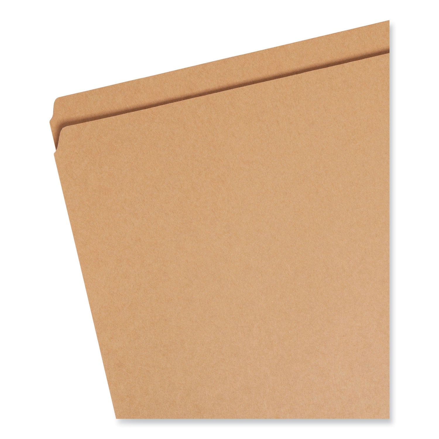 Heavyweight Kraft File Folder, Straight Tabs, Letter Size, 0.75" Expansion, 11-pt Kraft, Brown, 100/Box - 