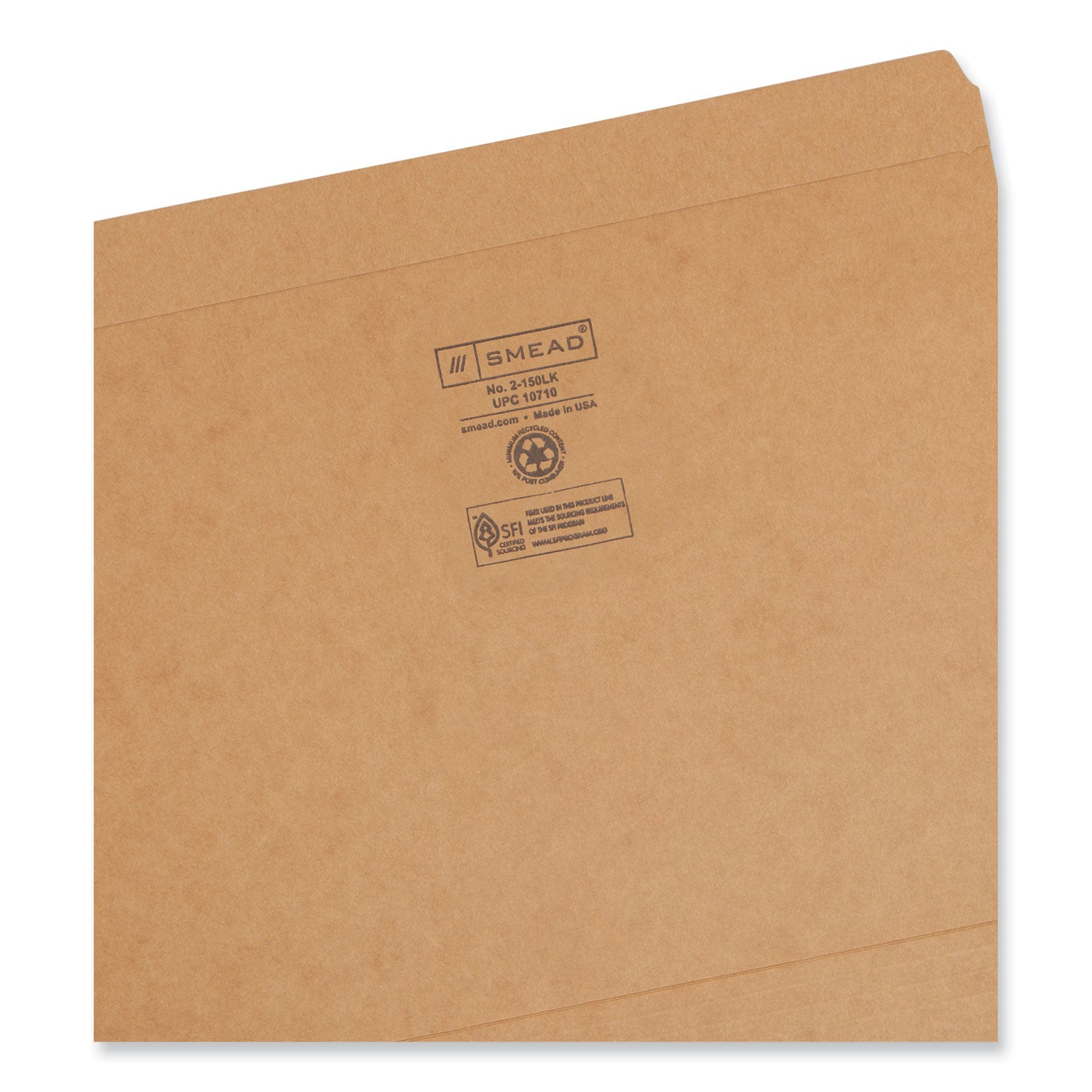 Heavyweight Kraft File Folder, Straight Tabs, Letter Size, 0.75" Expansion, 11-pt Kraft, Brown, 100/Box - 