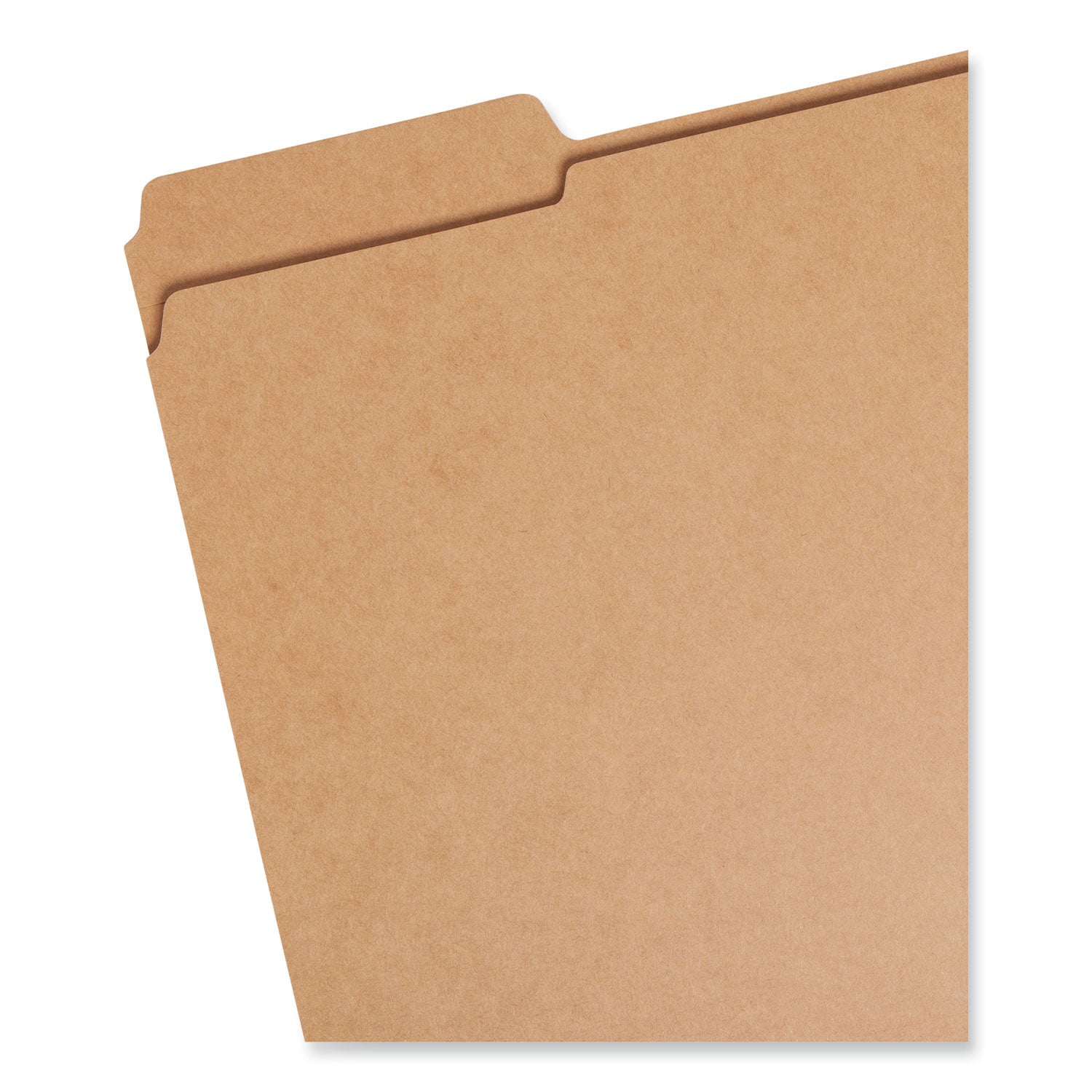 Heavyweight Kraft File Folder, 1/3-Cut Tabs: Assorted, Letter Size, 0.75" Expansion, 11-pt Kraft, Brown, 100/Box - 
