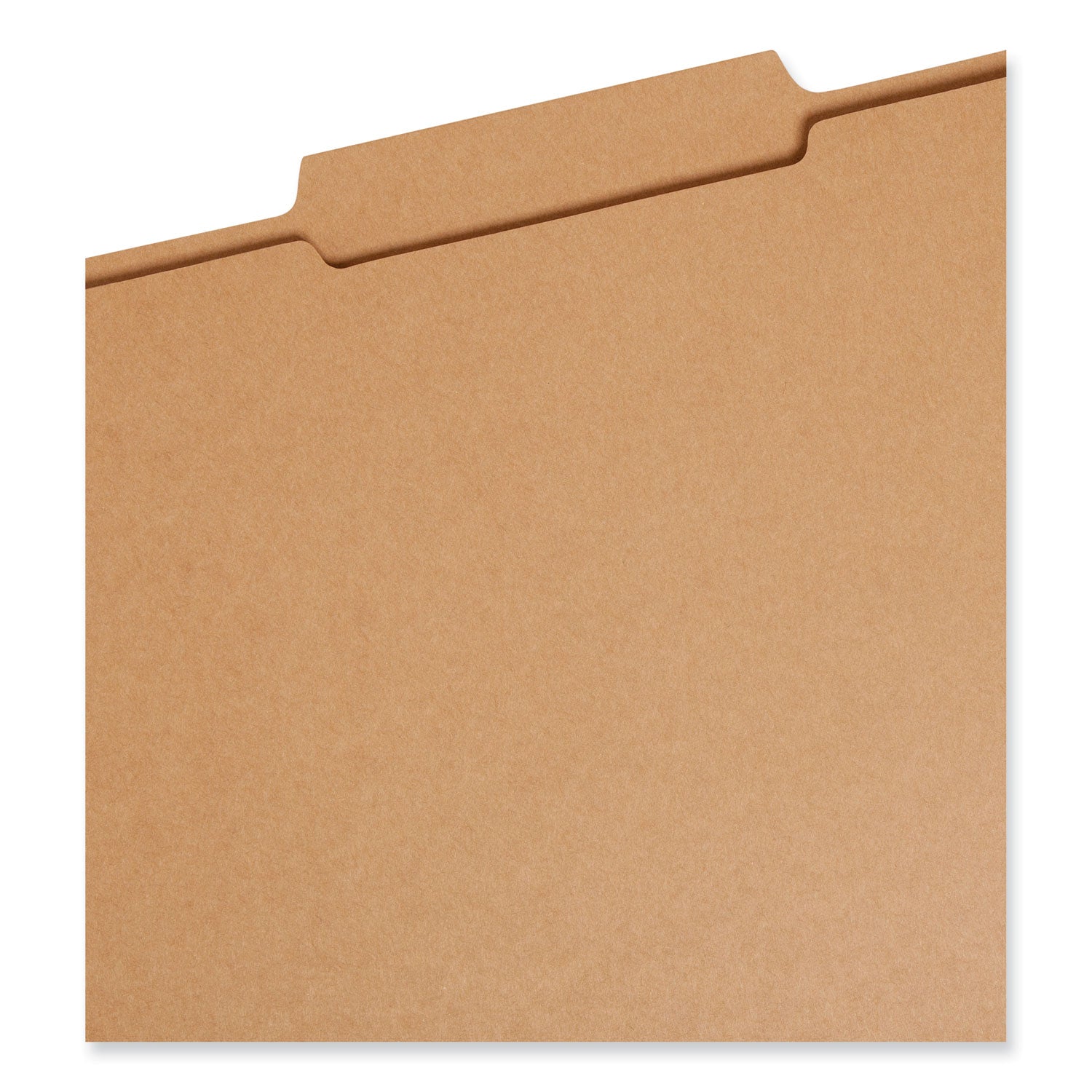 Guide Height Reinforced Heavyweight Kraft File Folder, 2/5-Cut Tabs: Right of Center, Letter, 0.75" Expansion, Brown, 100/Box - 