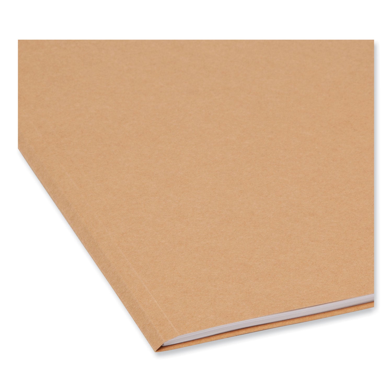 Guide Height Reinforced Heavyweight Kraft File Folder, 2/5-Cut Tabs: Right of Center, Letter, 0.75" Expansion, Brown, 100/Box - 