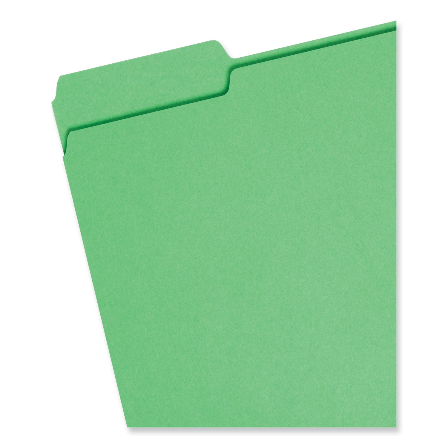 Colored File Folders, 1/3-Cut Tabs: Assorted, Letter Size, 0.75" Expansion, Assorted: Blue/Green/Orange/Red/Yellow, 100/Box - 