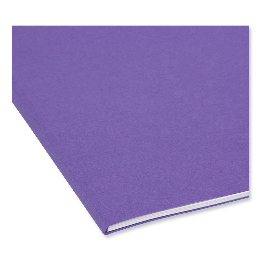 Colored File Folders, 1/3-Cut Tabs: Assorted, Letter Size, 0.75" Expansion, Assorted: Gray/Maroon/Navy/Purple/Teal, 100/Box