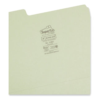 SuperTab Colored File Folders, 1/3-Cut Tabs: Assorted, Letter Size, 0.75" Expansion, 11-pt Stock, Color Assortment 2, 100/Box