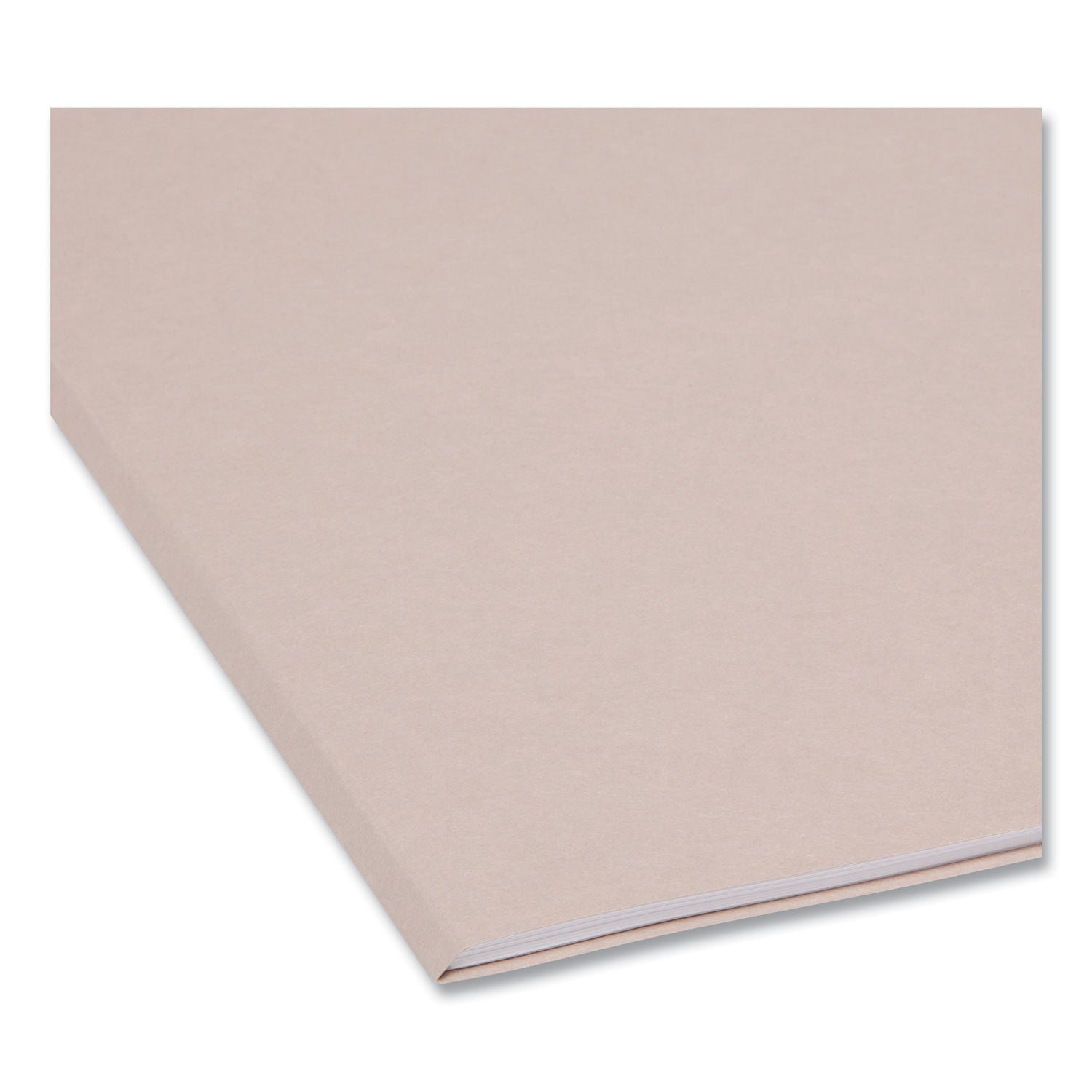 Colored File Folders, 1/3-Cut Tabs: Assorted, Letter Size, 0.75" Expansion, Gray, 100/Box - 