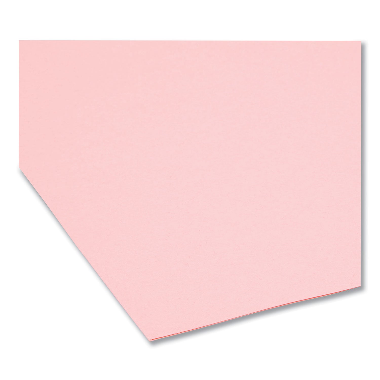 Reinforced Top Tab Colored File Folders, 1/3-Cut Tabs: Assorted, Letter Size, 0.75" Expansion, Pink, 100/Box - 