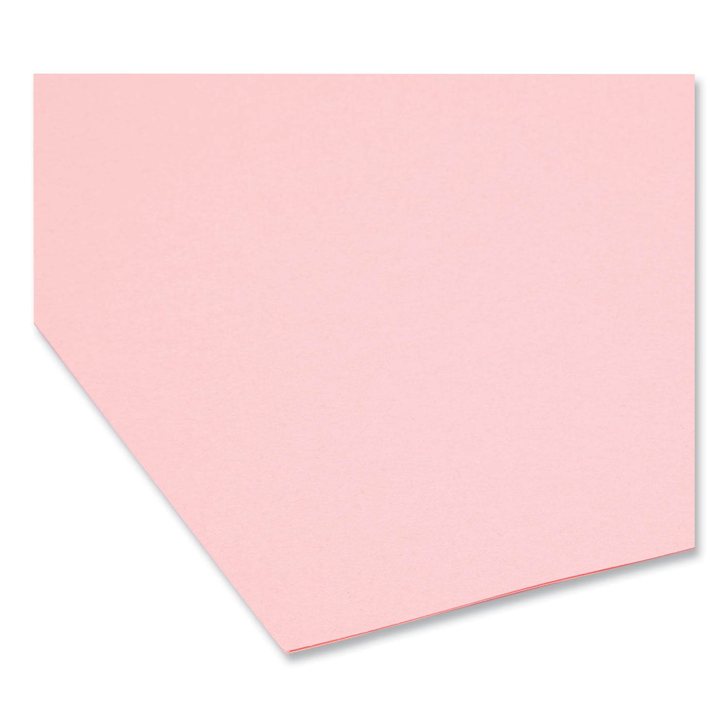 Colored File Folders, 1/3-Cut Tabs: Assorted, Letter Size, 0.75" Expansion, Pink, 100/Box - 