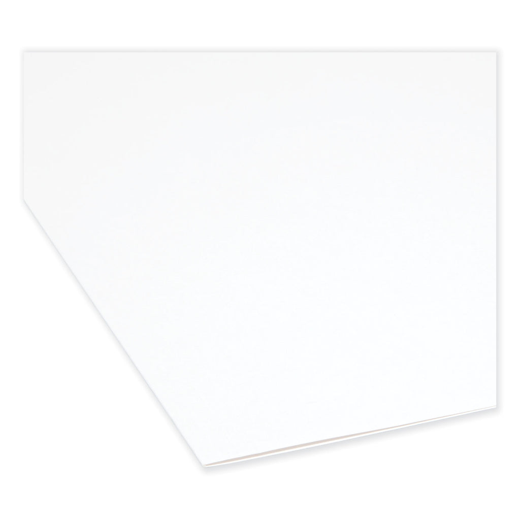 Reinforced Top Tab Colored File Folders, Straight Tabs, Letter Size, 0.75" Expansion, White, 100/Box