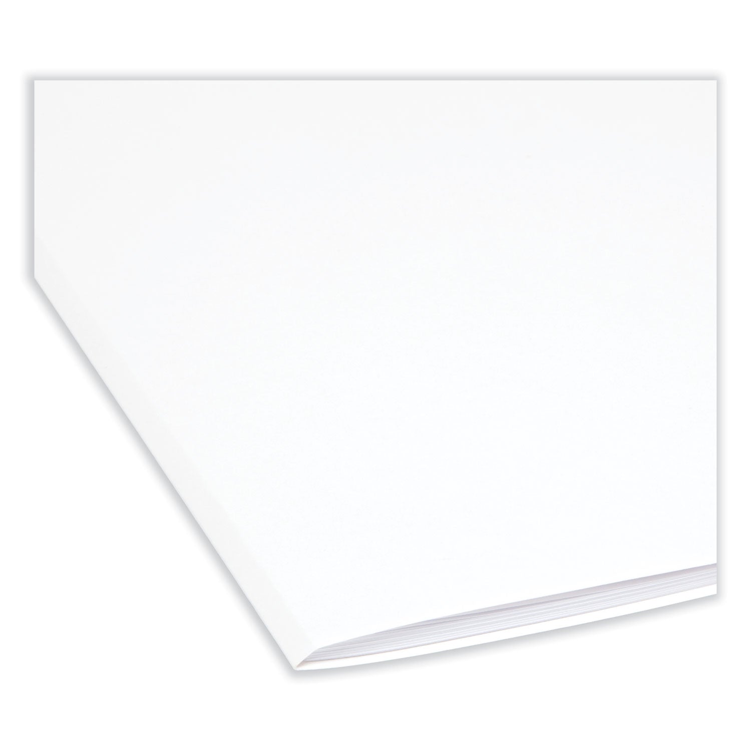 Reinforced Top Tab Colored File Folders, 1/3-Cut Tabs: Assorted, Letter Size, 0.75" Expansion, White, 100/Box - 
