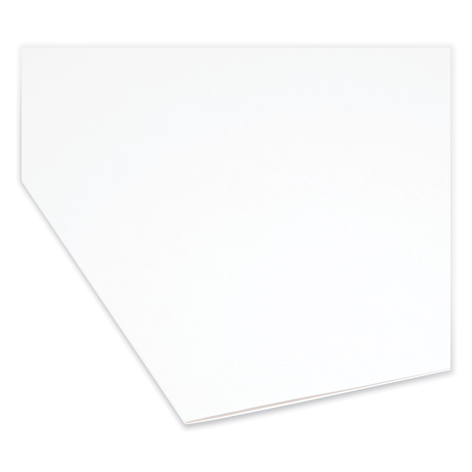 Colored File Folders, 1/3-Cut Tabs: Assorted, Letter Size, 0.75" Expansion, White, 100/Box - 