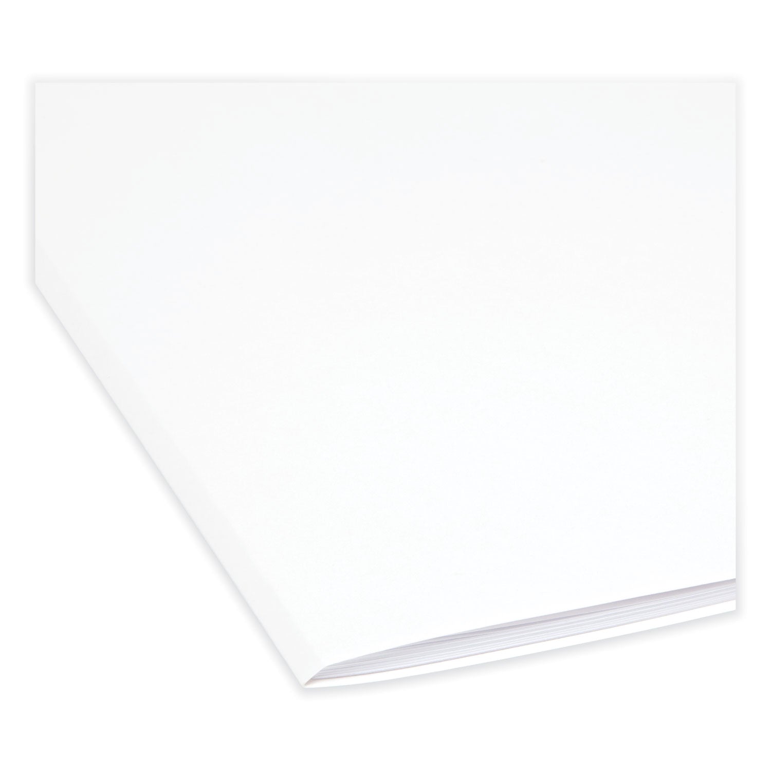 Colored File Folders, 1/3-Cut Tabs: Assorted, Letter Size, 0.75" Expansion, White, 100/Box - 