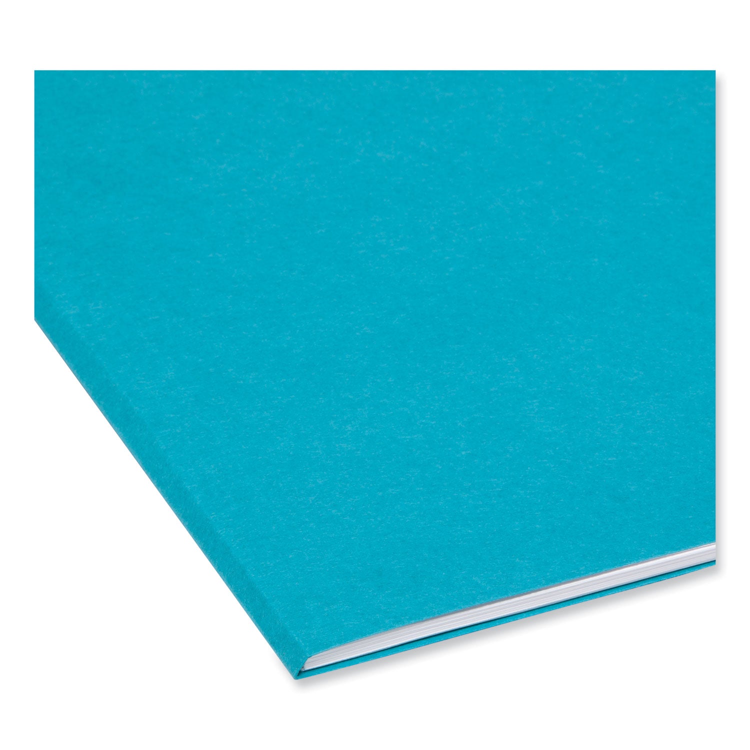 Colored File Folders, 1/3-Cut Tabs: Assorted, Letter Size, 0.75" Expansion, Teal, 100/Box - 