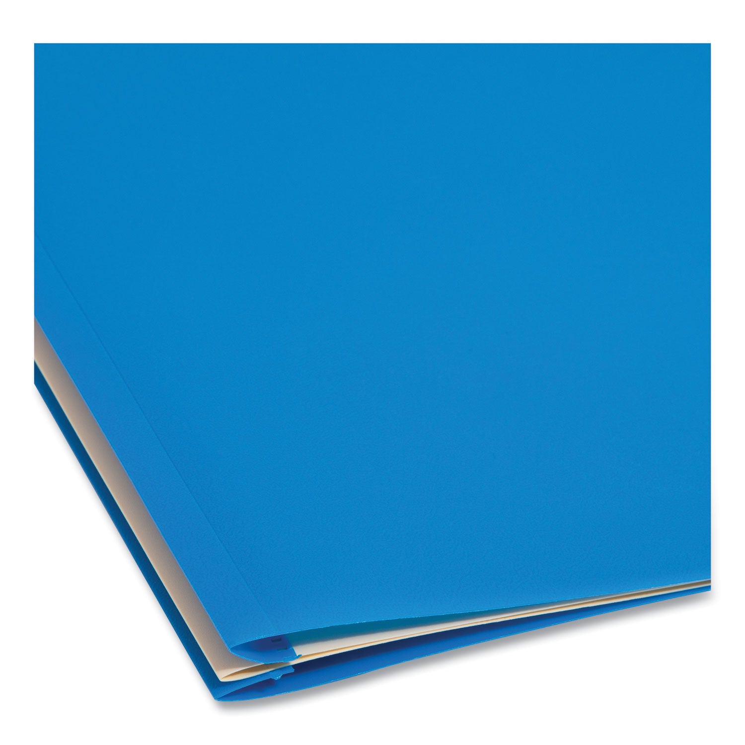 Six-Section Poly Classification Folders, 2" Expansion, 2 Dividers, 6 Fasteners, Letter Size, Blue Exterior, 10/Box - 