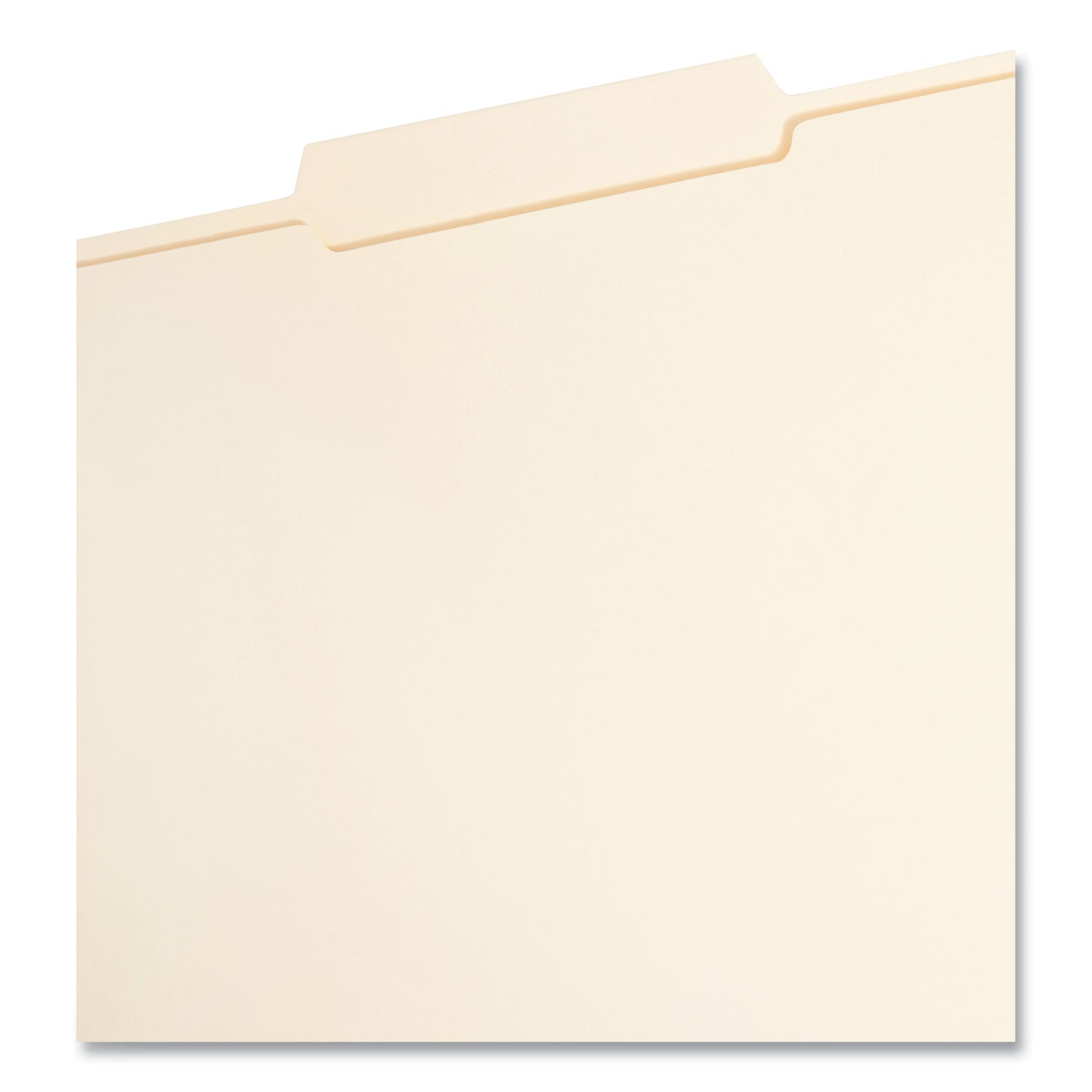 Top Tab Fastener Folders, Guide-Height 2/5-Cut Tabs, 0.75" Expansion, 2 Fasteners, Letter Size, 11-pt Manila, 50/Box - 