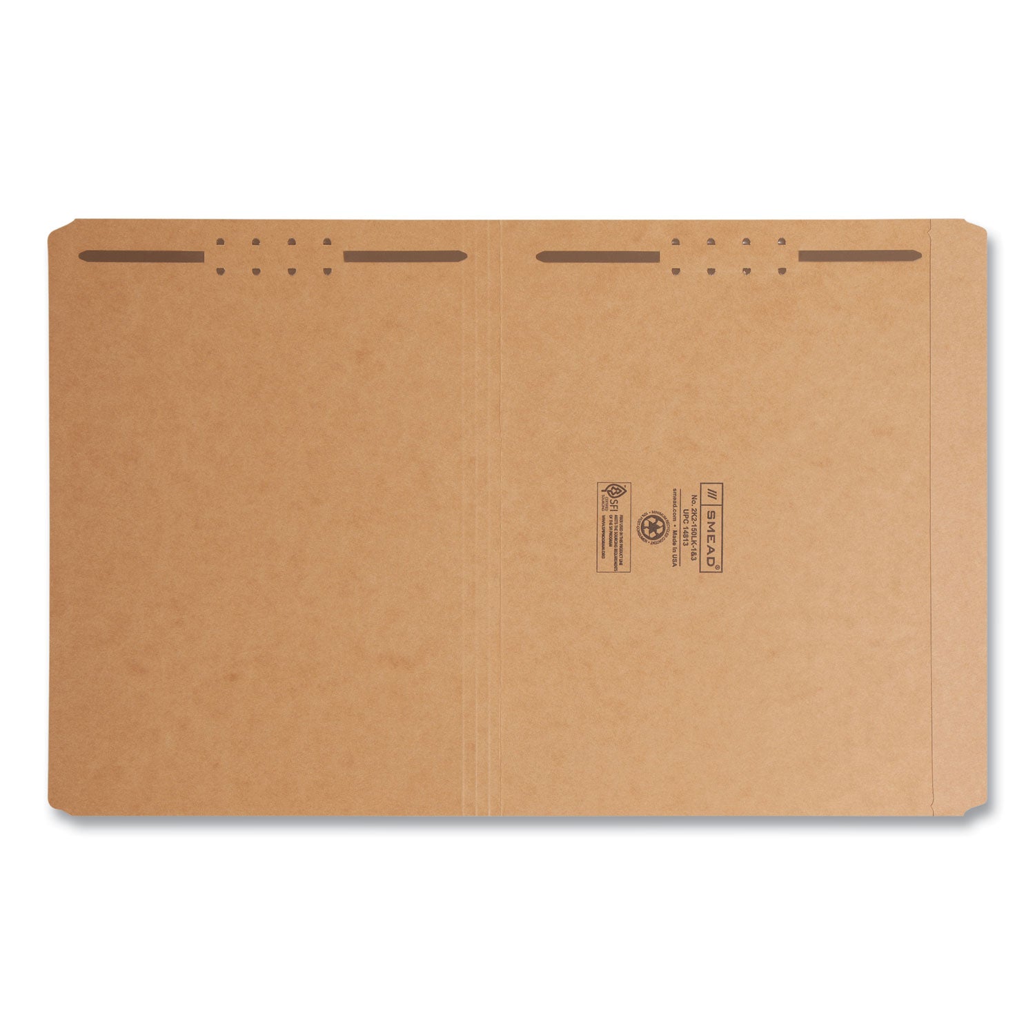 Kraft Fastener Folders, 0.75" Expansion, 2 Fasteners, Letter Size, Kraft Exterior, 50/Box - 