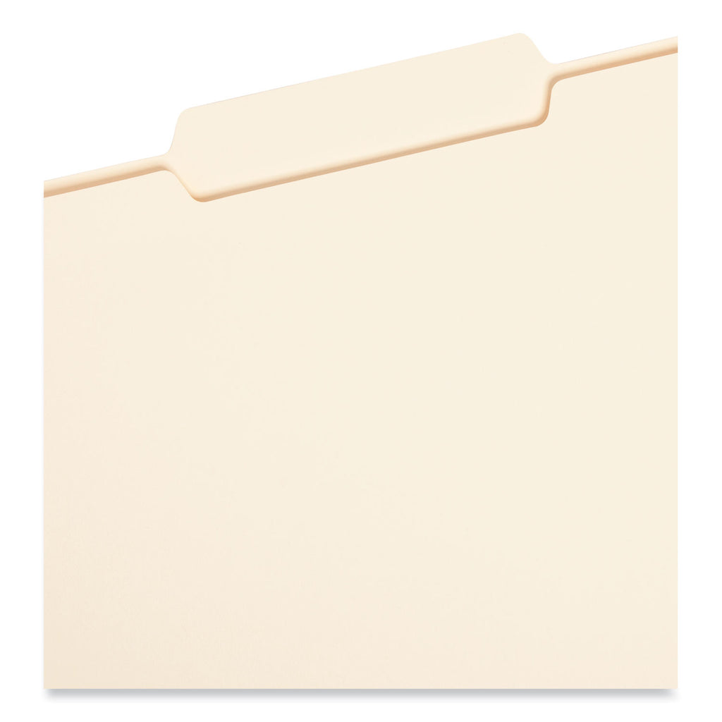 Manila File Folders, 1/3-Cut Tabs: Center Position, Legal Size, 0.75" Expansion, Manila, 100/Box