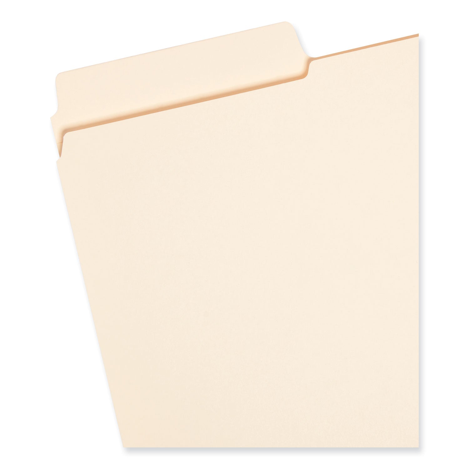 SuperTab Reinforced Guide Height Top Tab Folders, 1/3-Cut Tabs: Assorted, Legal Size, 0.75" Expansion, Manila, 100/Box - 