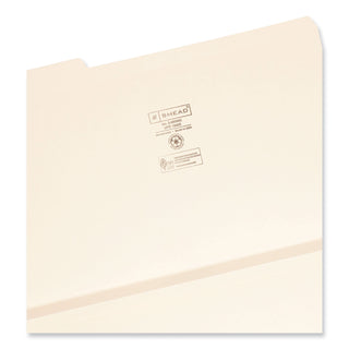 Expandable Heavyweight File Folders, 1/3-Cut Tabs: Assorted, Legal Size, 1.5" Expansion, Manila, 50/Box