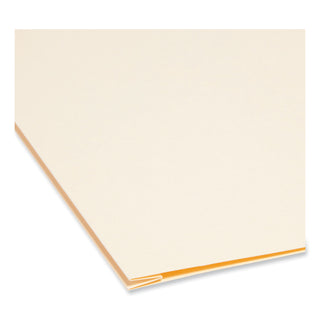 Expandable Heavyweight File Folders, 1/3-Cut Tabs: Assorted, Legal Size, 1.5" Expansion, Manila, 50/Box
