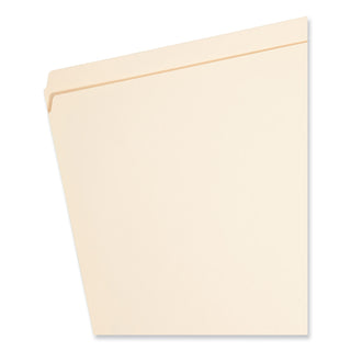 Top Tab Fastener Folders, Straight Tabs, 0.75" Expansion, 1 Fastener, Legal Size, Manila Exterior, 50/Box