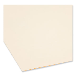 Top Tab Fastener Folders, Straight Tabs, 0.75" Expansion, 1 Fastener, Legal Size, Manila Exterior, 50/Box