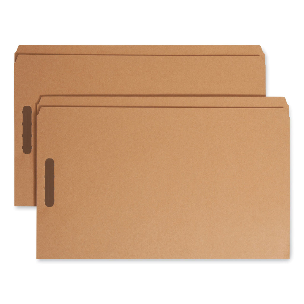 Kraft Fastener Folders, 0.75" Expansion, 2 Fasteners, Legal Size, Kraft Exterior, 50/Box - 