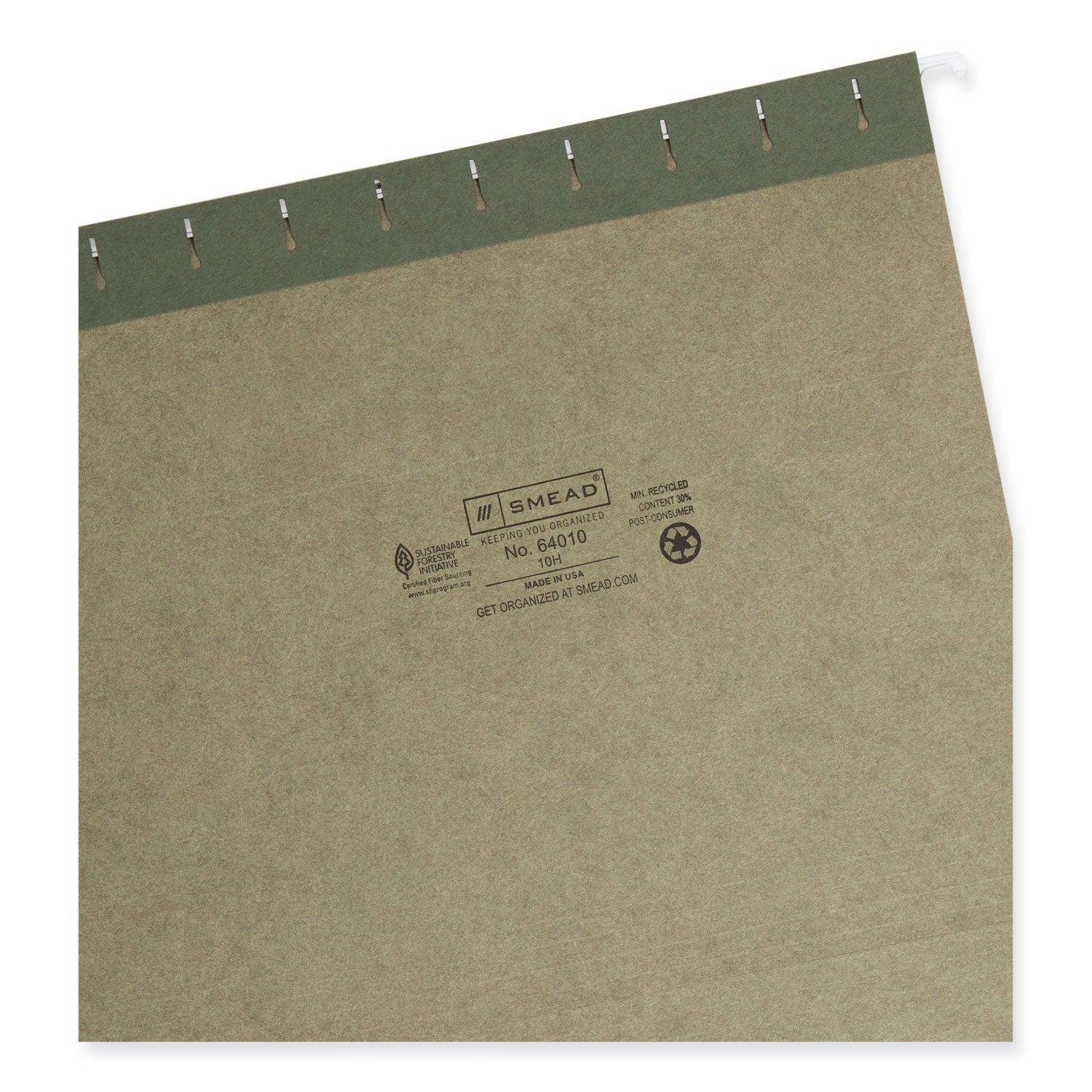 Hanging Folders, Letter Size, Standard Green, 25/Box - 