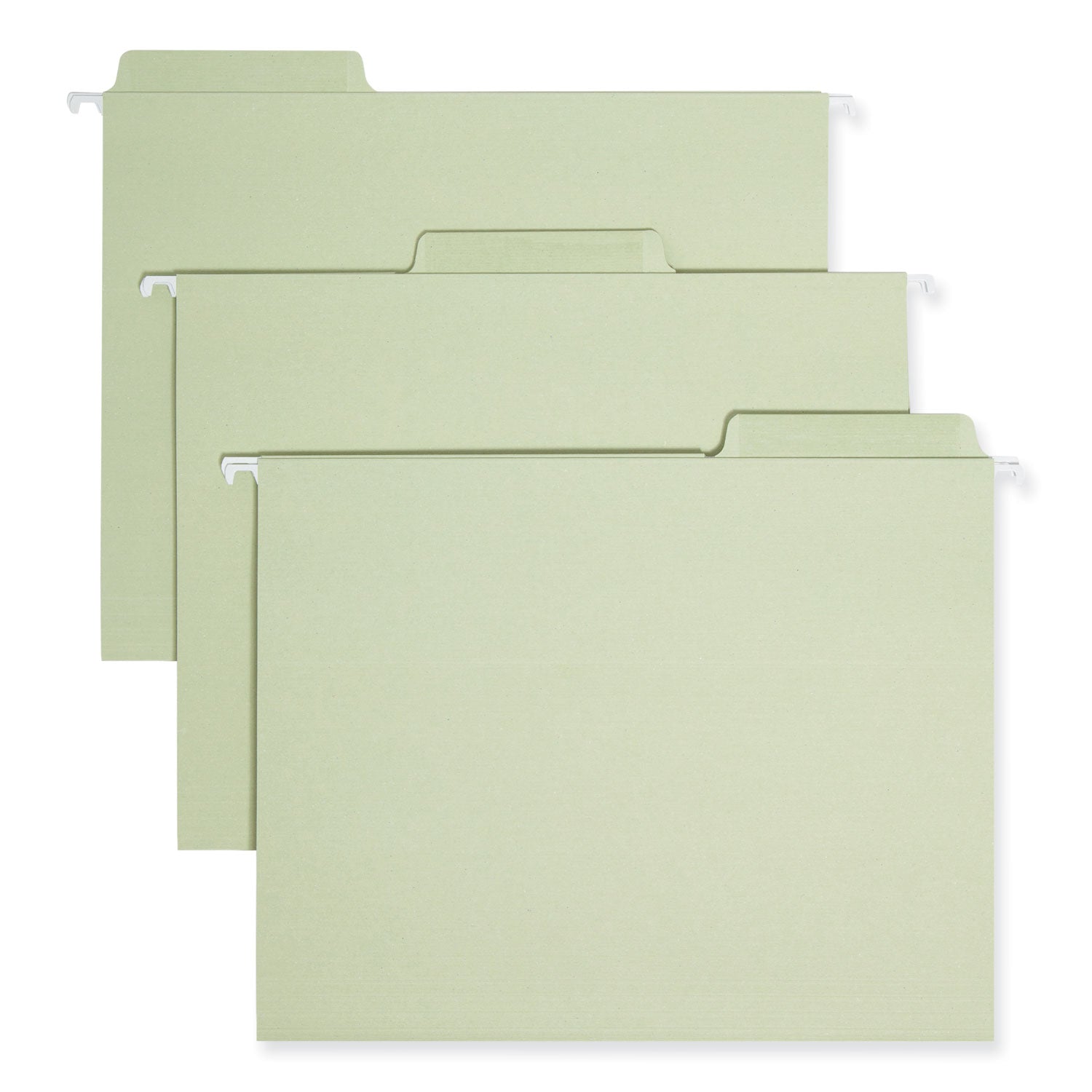 Erasable FasTab Hanging Folders, Letter Size, 1/3-Cut Tabs, Moss, 20/Box - 