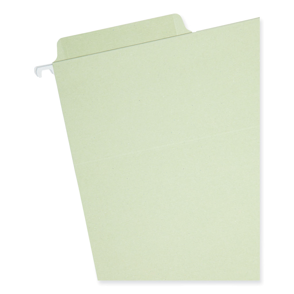 Erasable FasTab Hanging Folders, Letter Size, 1/3-Cut Tabs, Moss, 20/Box - 