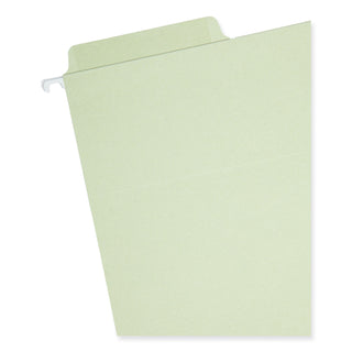Erasable FasTab Hanging Folders, Letter Size, 1/3-Cut Tabs, Moss, 20/Box - 