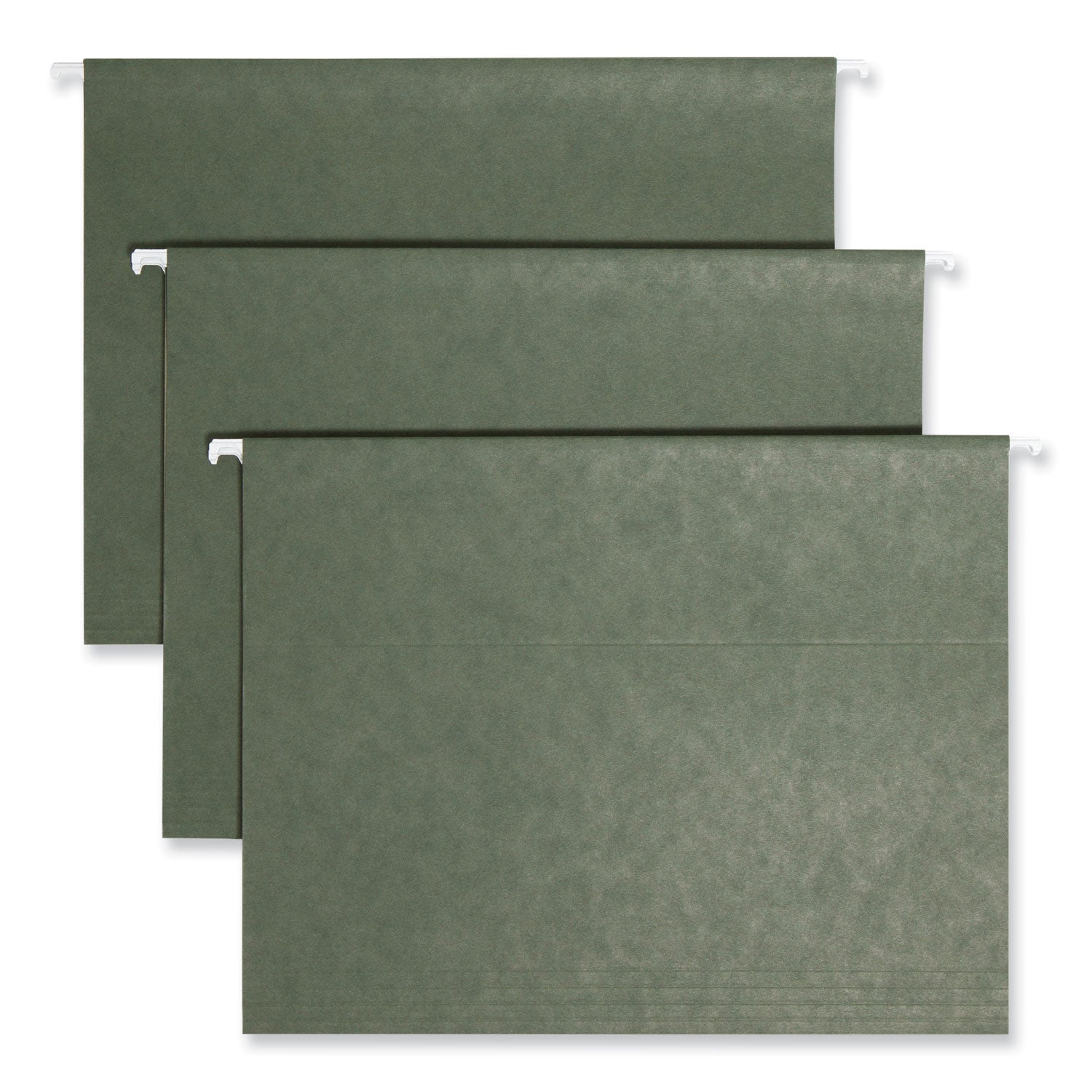 Hanging Folders, Letter Size, 1/3-Cut Tabs, Standard Green, 25/Box - 