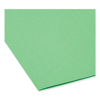 TUFF Hanging Folders with Easy Slide Tab, Letter Size, 1/3-Cut Tabs, Green, 18/Box - 