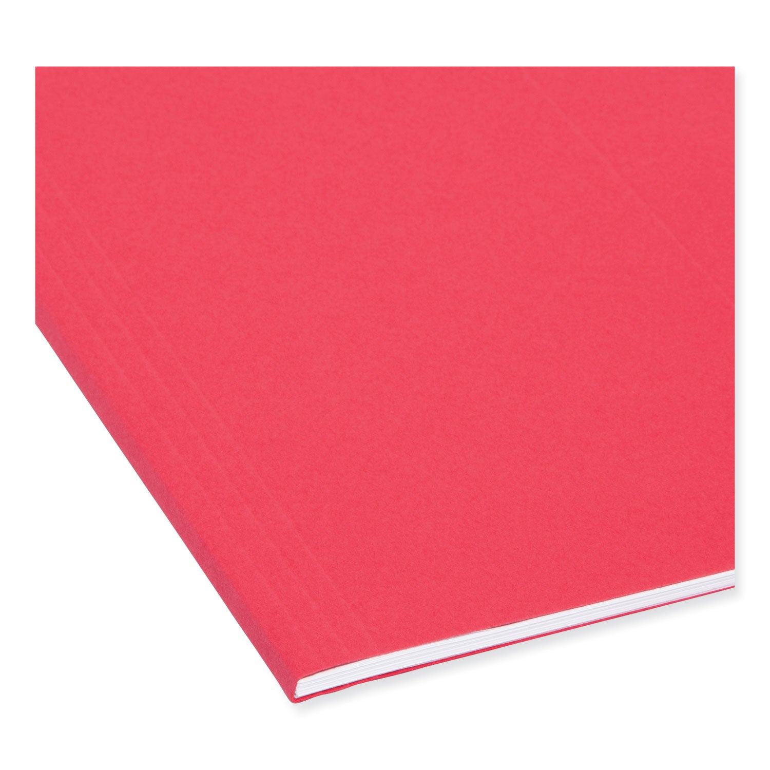 TUFF Hanging Folders with Easy Slide Tab, Letter Size, 1/3-Cut Tabs, Red, 18/Box - 