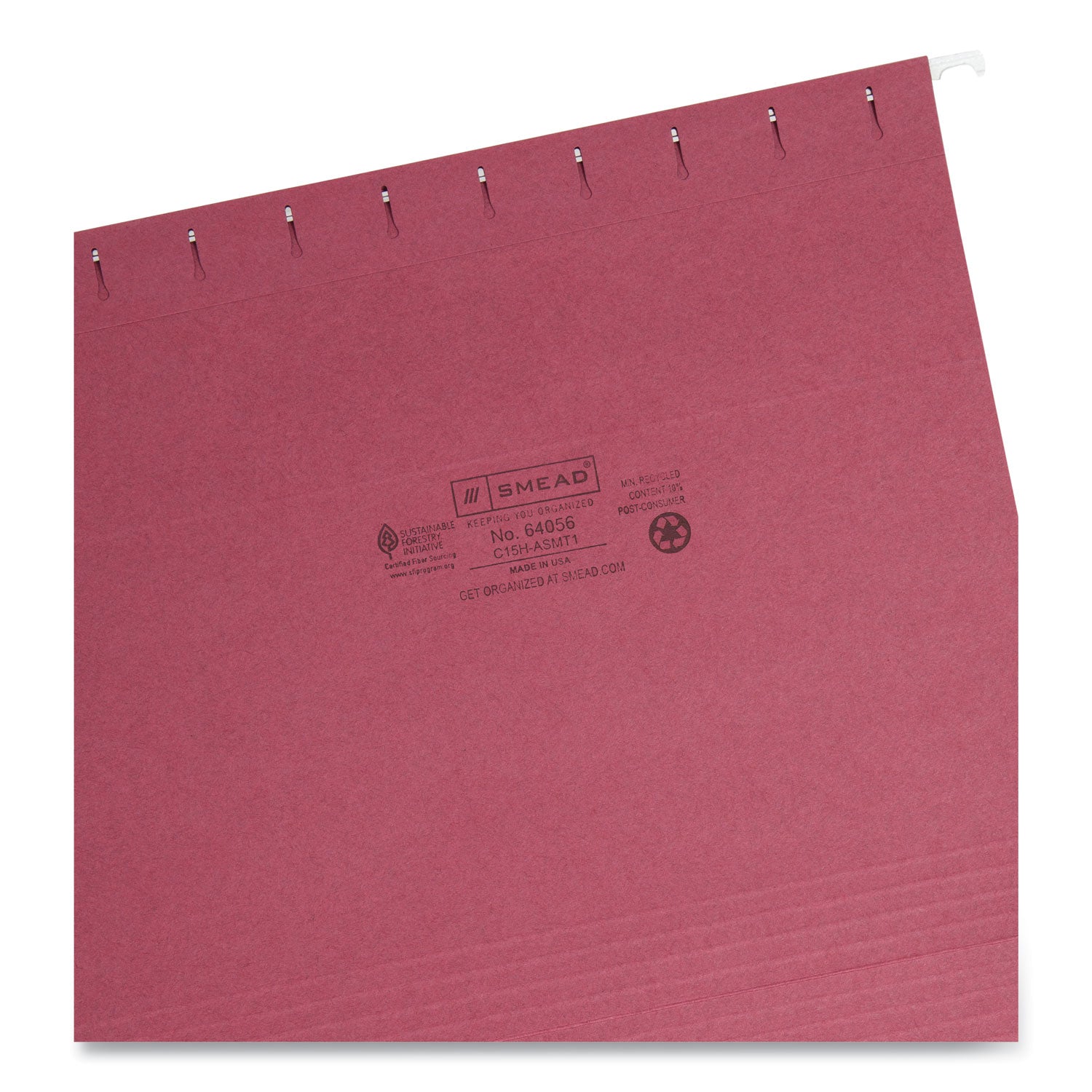 Colored Hanging File Folders with 1/5 Cut Tabs, Letter Size, 1/5-Cut Tabs, Assorted Jewel Tone Colors, 25/Box - 