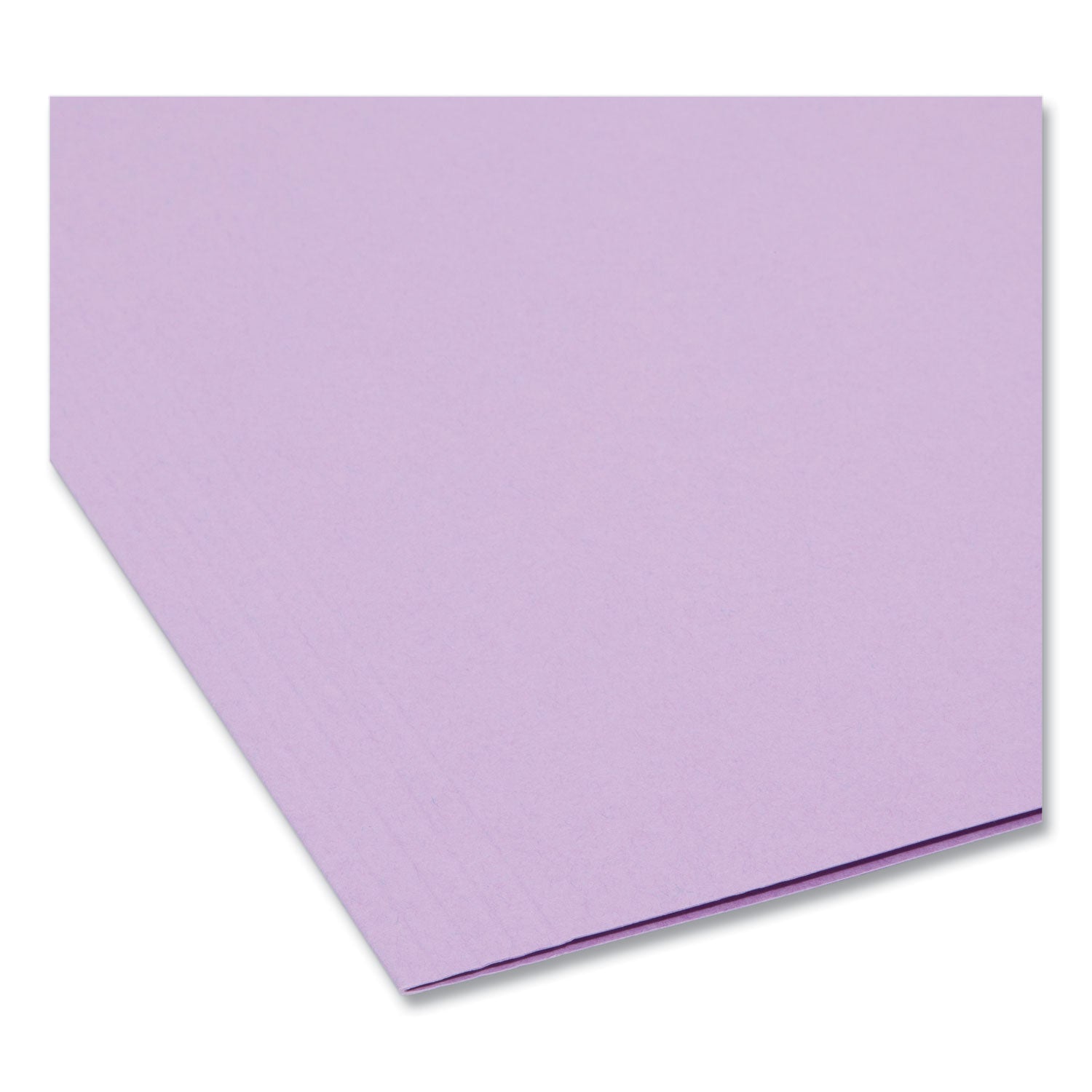 Colored Hanging File Folders with 1/5 Cut Tabs, Letter Size, 1/5-Cut Tabs, Lavender, 25/Box - 