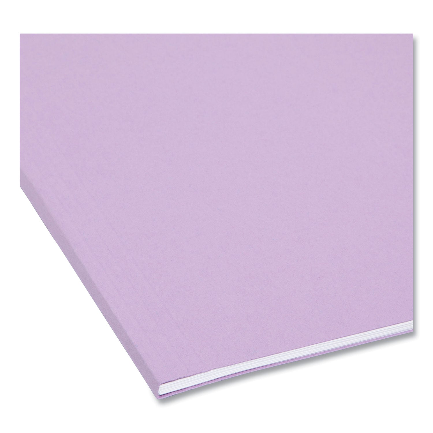 Colored Hanging File Folders with 1/5 Cut Tabs, Letter Size, 1/5-Cut Tabs, Lavender, 25/Box - 