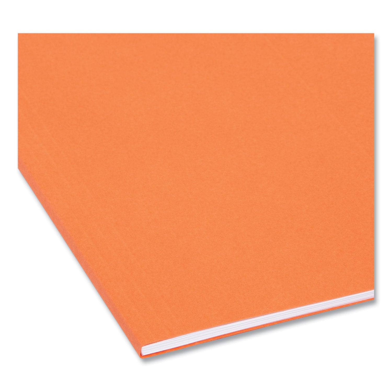 Colored Hanging File Folders with 1/5 Cut Tabs, Letter Size, 1/5-Cut Tabs, Orange, 25/Box - 