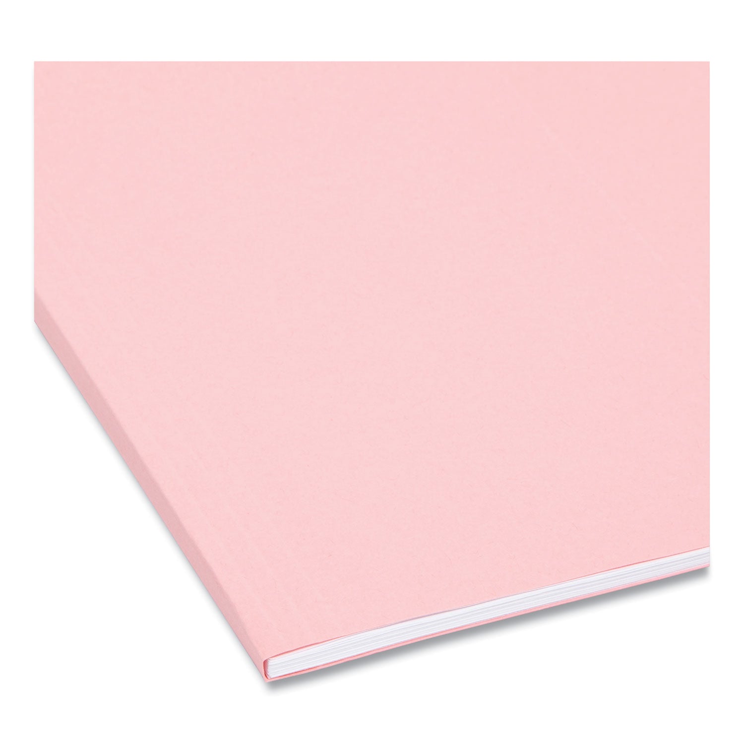 Colored Hanging File Folders with 1/5 Cut Tabs, Letter Size, 1/5-Cut Tabs, Pink, 25/Box - 