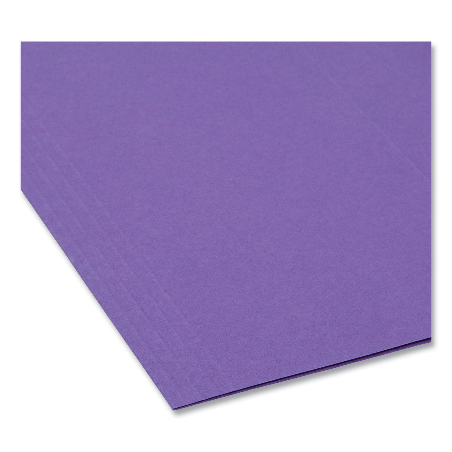 Colored Hanging File Folders with 1/5 Cut Tabs, Letter Size, 1/5-Cut Tabs, Purple, 25/Box - 