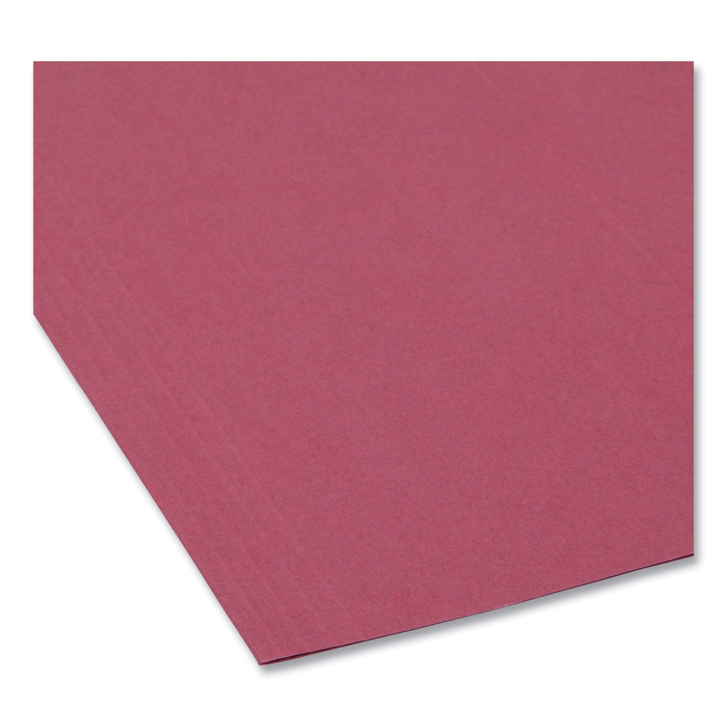 Colored Hanging File Folders with 1/5 Cut Tabs, Letter Size, 1/5-Cut Tabs, Maroon, 25/Box - 