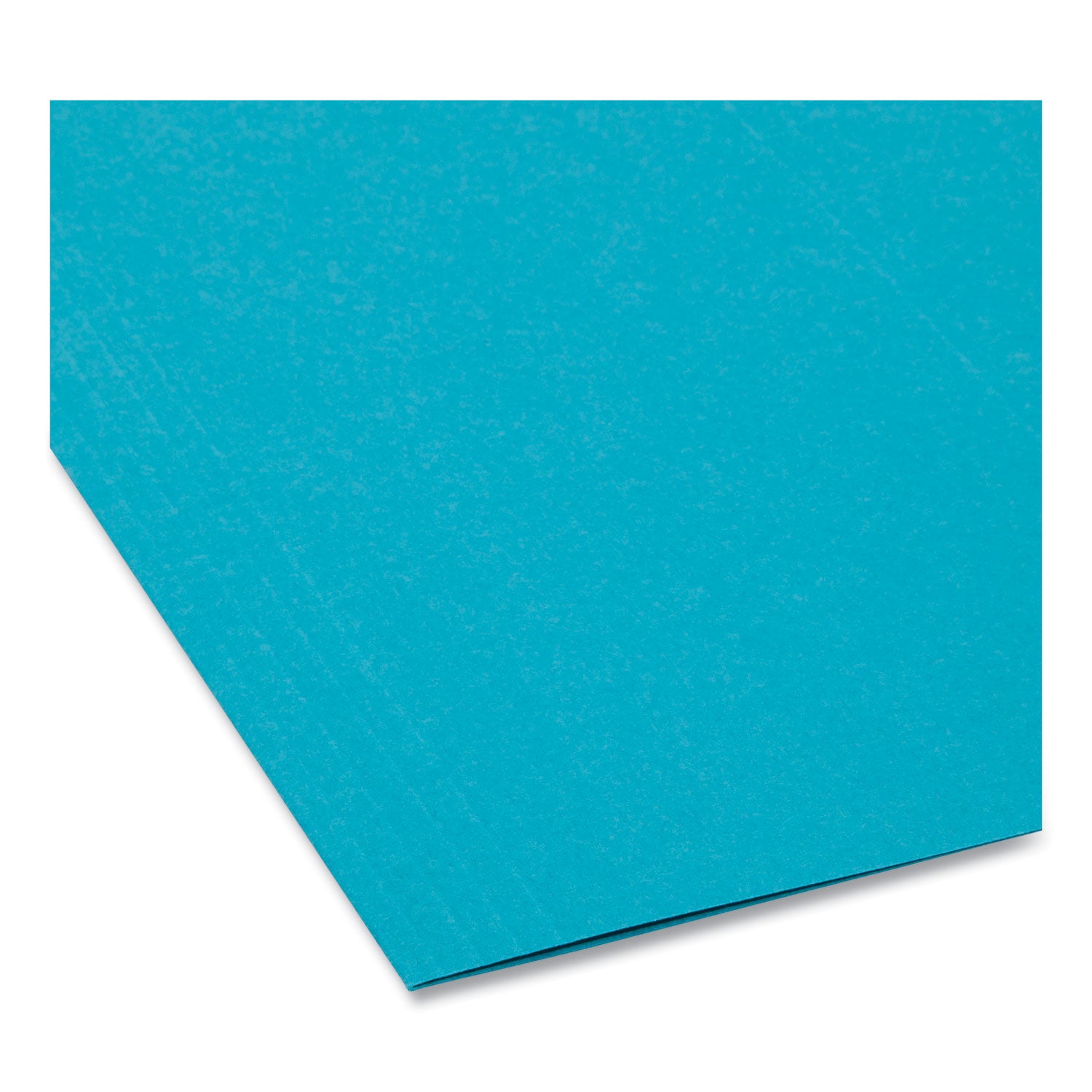 Colored Hanging File Folders with 1/5 Cut Tabs, Letter Size, 1/5-Cut Tabs, Teal, 25/Box - 