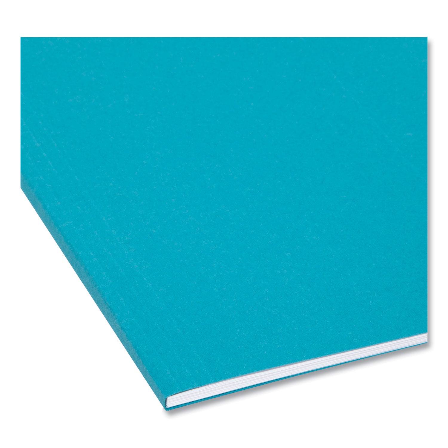 Colored Hanging File Folders with 1/5 Cut Tabs, Letter Size, 1/5-Cut Tabs, Teal, 25/Box - 