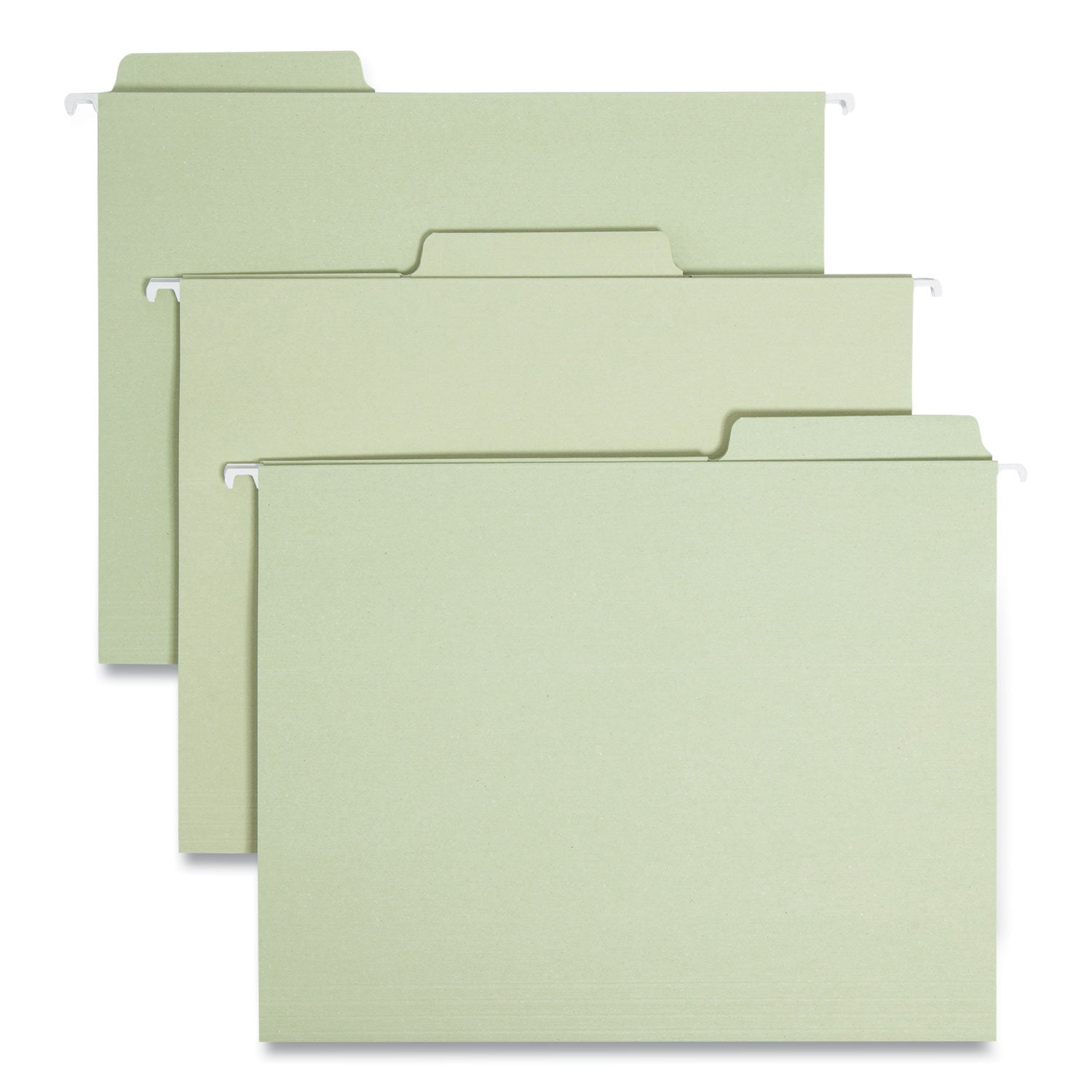 FasTab Hanging Folders, Letter Size, 1/3-Cut Tabs, Moss, 20/Box - 